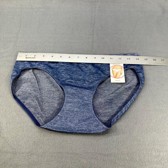 Jockey Women's Size Large 7 Panty Bikini Smooth And Shine Blue New With Tags - Picture 6 of 8
